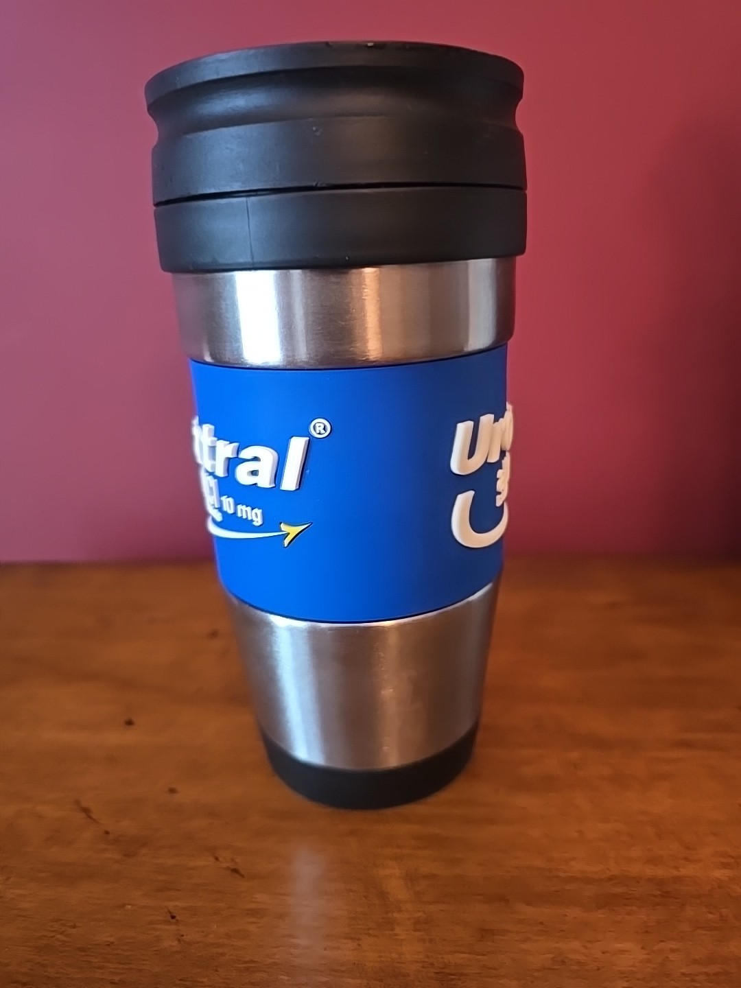 Uroxatral Pharmaceutical Drug rep Travel Mug 16 oz Stainless Steel