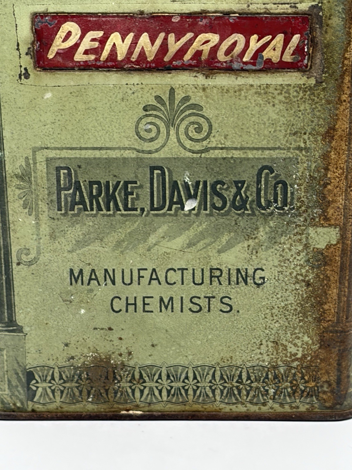 VTG/Antique Park, Davis & Co Choice Botanic Drugs Pressed Pennyroyal