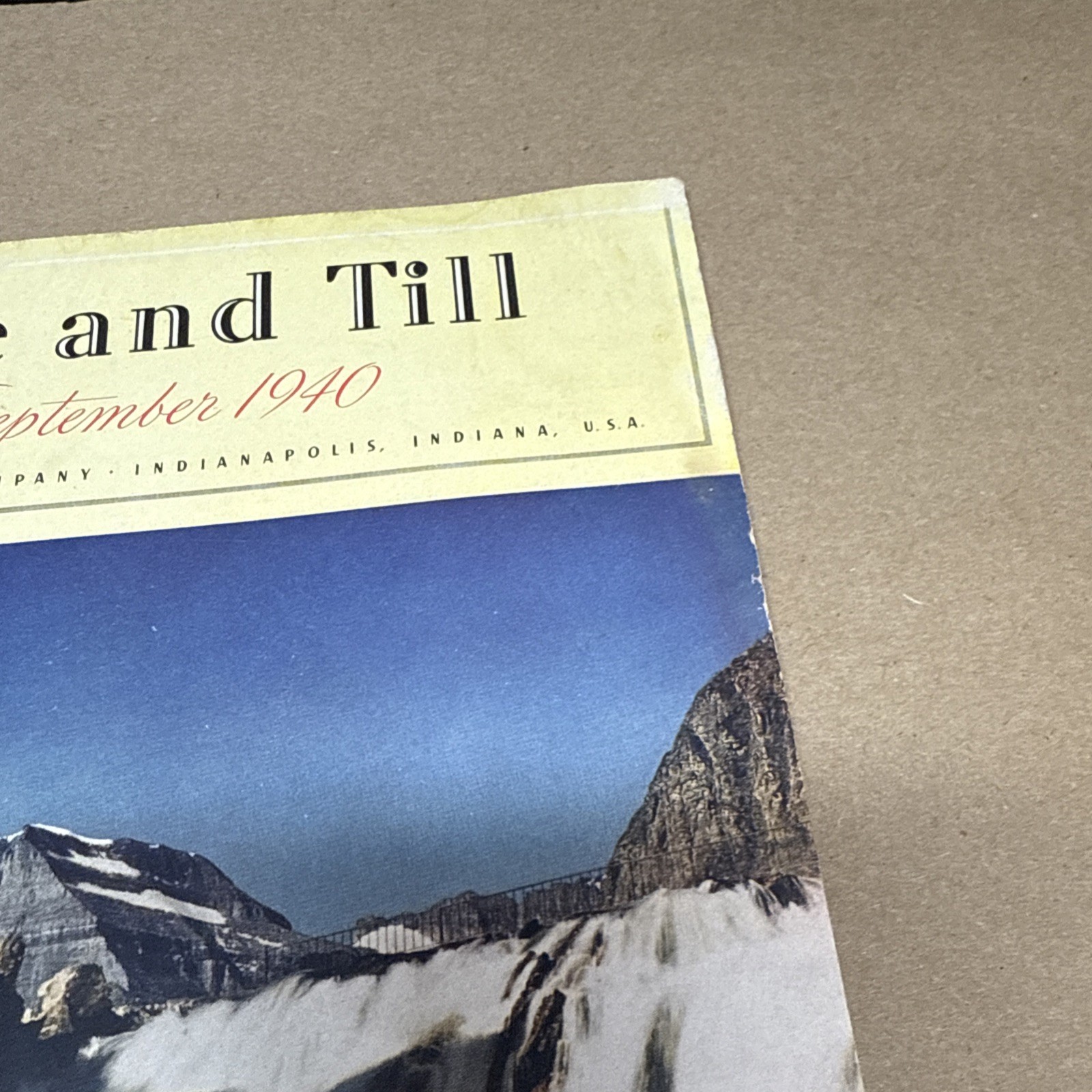 Tile And Till Magazine Eli Lilly And Company September 1940