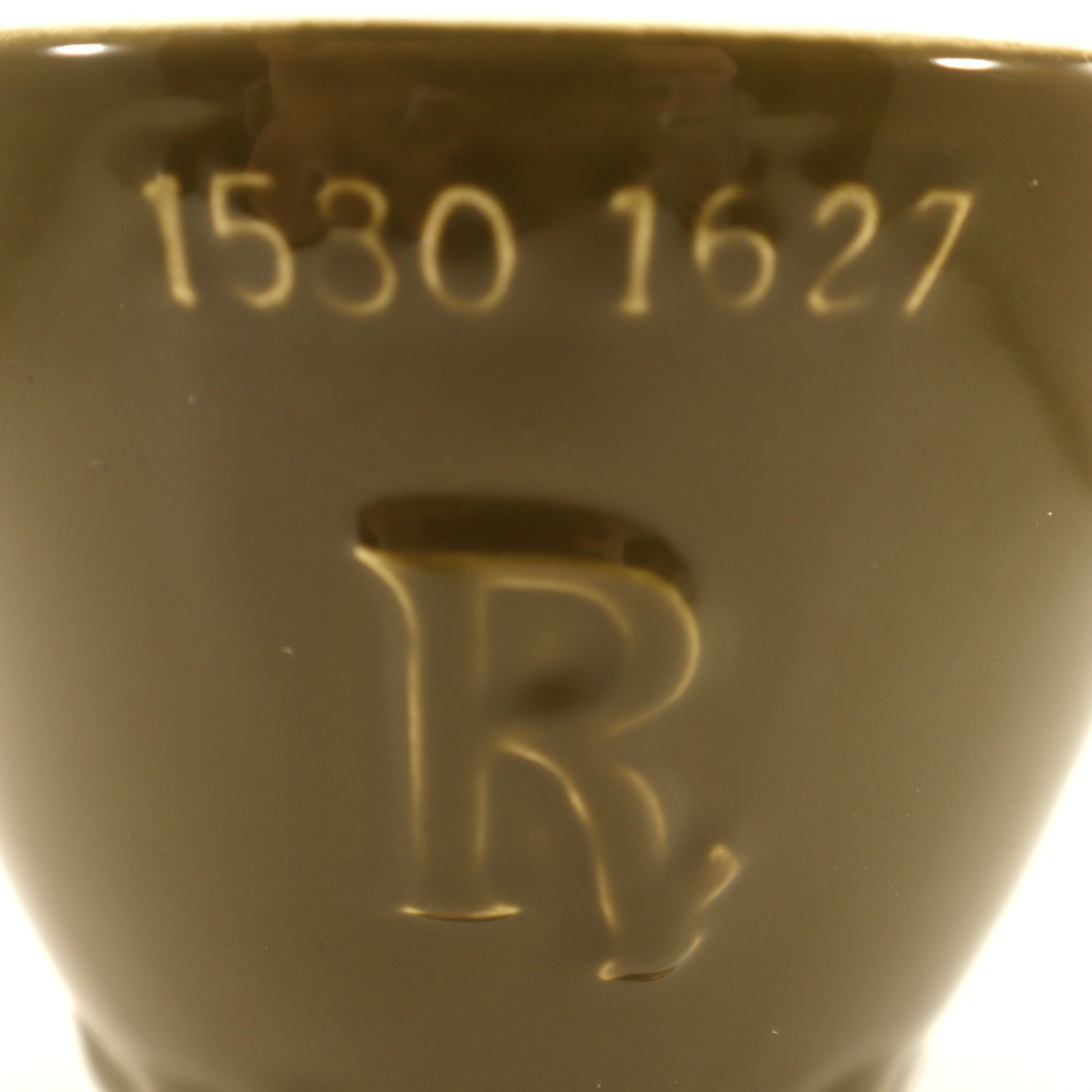 Schering Louis Herbert Rx APOTHECARY MORTER Olive Green Ceramic