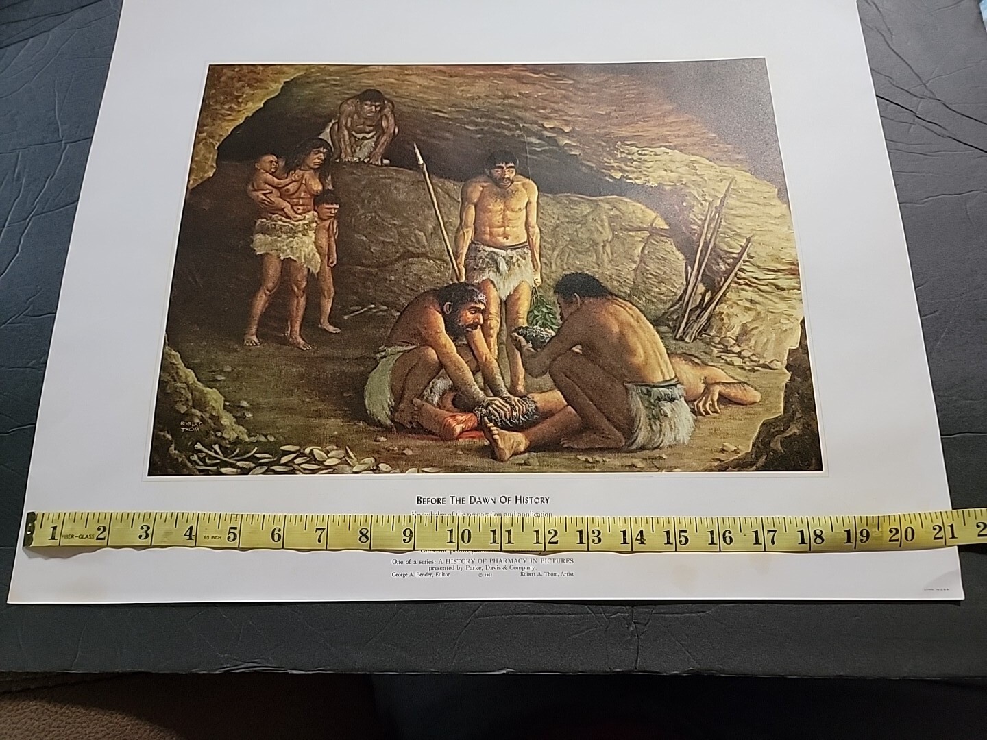 A HISTORY OF PHARMACY IN PICTURES 1954 PRINT#1 Great Gift For Doctor 22″×18″