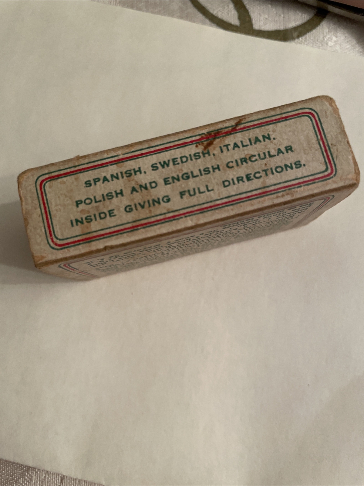 A.D.S. Cold And Grippe Tablets Advertising Medicine Box-New York-USA