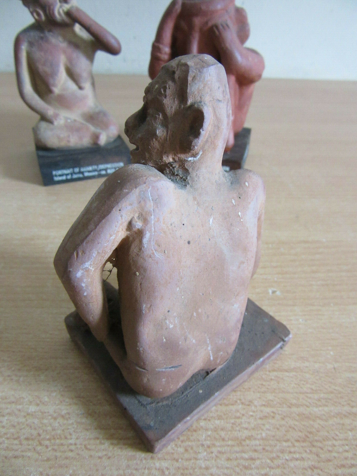 4 Vintage Mexican Terracota Figures Anxiety / Depression – Adv. for Etrafon