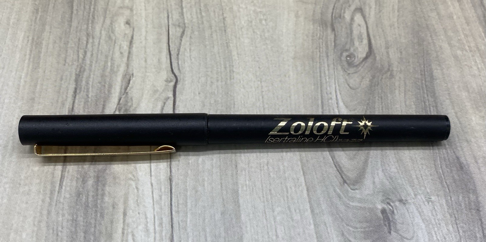Vintage Black Zoloft Pen Pharma Rep Promo No Longer Made