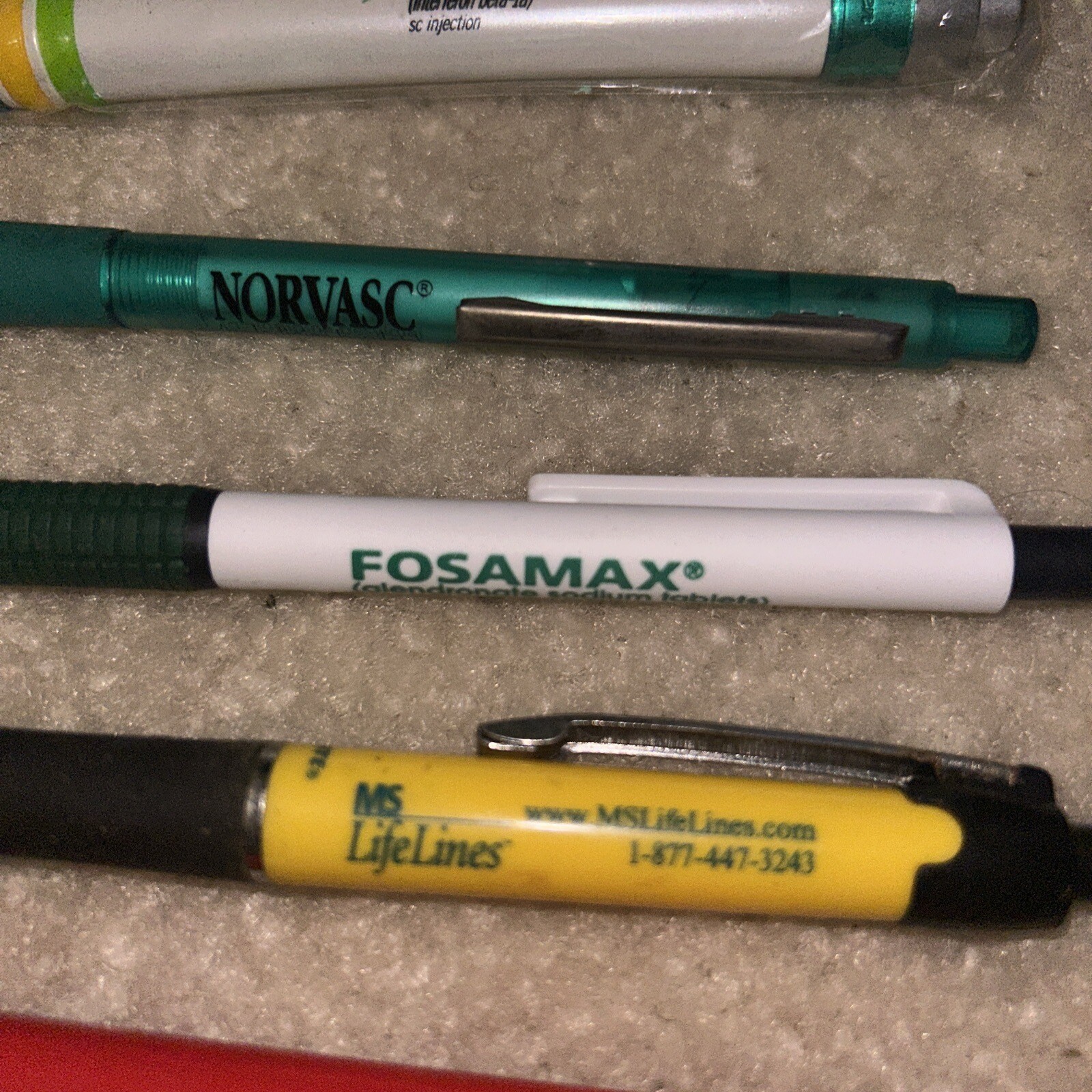 Lot of 18 Pharmaceutical drug rep pens. Viagra. Norvasc. Lipitor. Zocor. Pfizer