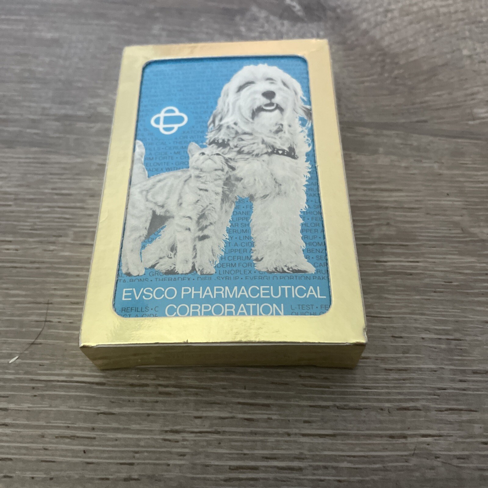 Vintage EVSCO Pharmaceutical Corp Playing Cards Drug Rep Advertisement Unopened