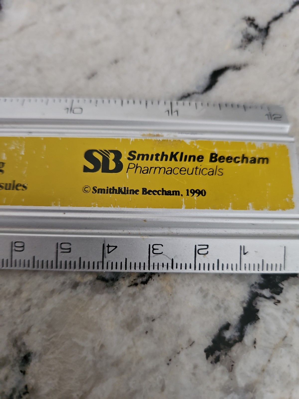 Vintage 1990 Compazine Suppository Drug Rep Ruler Pharmaceutical Medical Promo