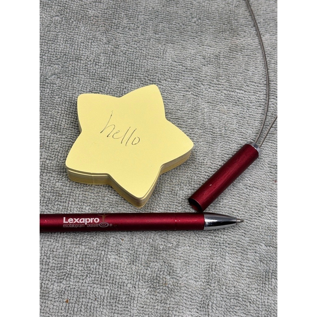 Lexapro Escitalopram Oxalate Pharma Rep Pen Lanyard Magnetic Clasp Burgundy Red