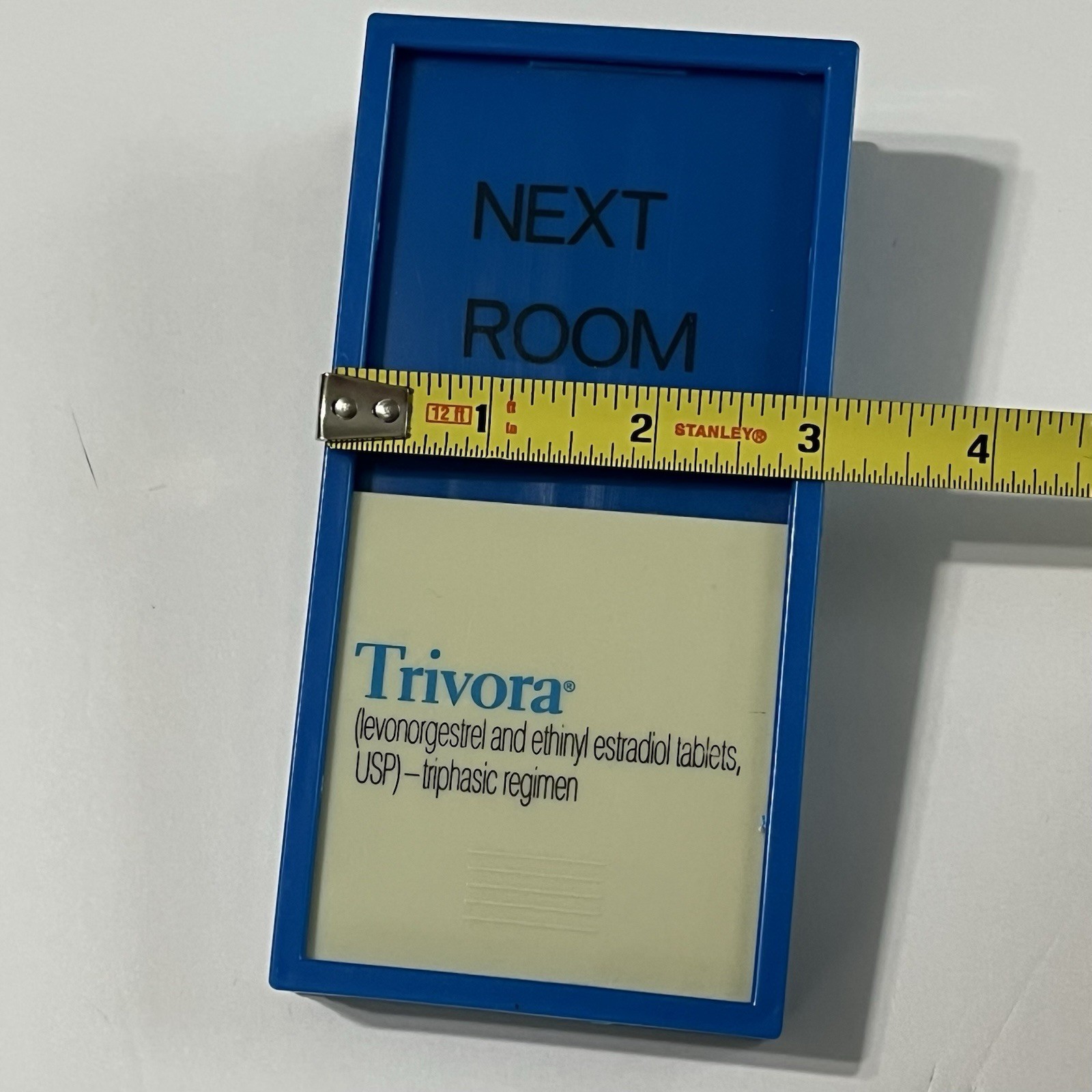 Vtg Pharmaceutical Rep Promo Giveawa Trivora Birth Control Magnetic Clip Holder