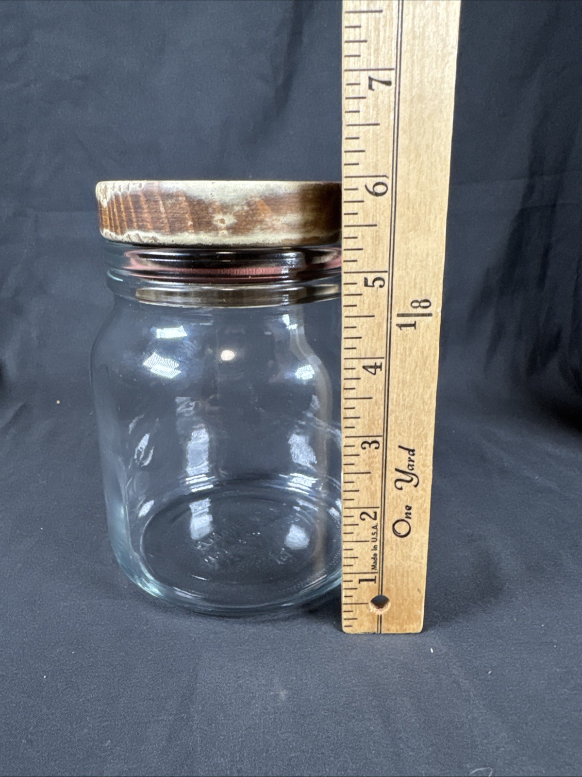 ✨RARE Drug Rep Humulin Clear Glass Canister Jar Pharmaceutical Container Holder✨