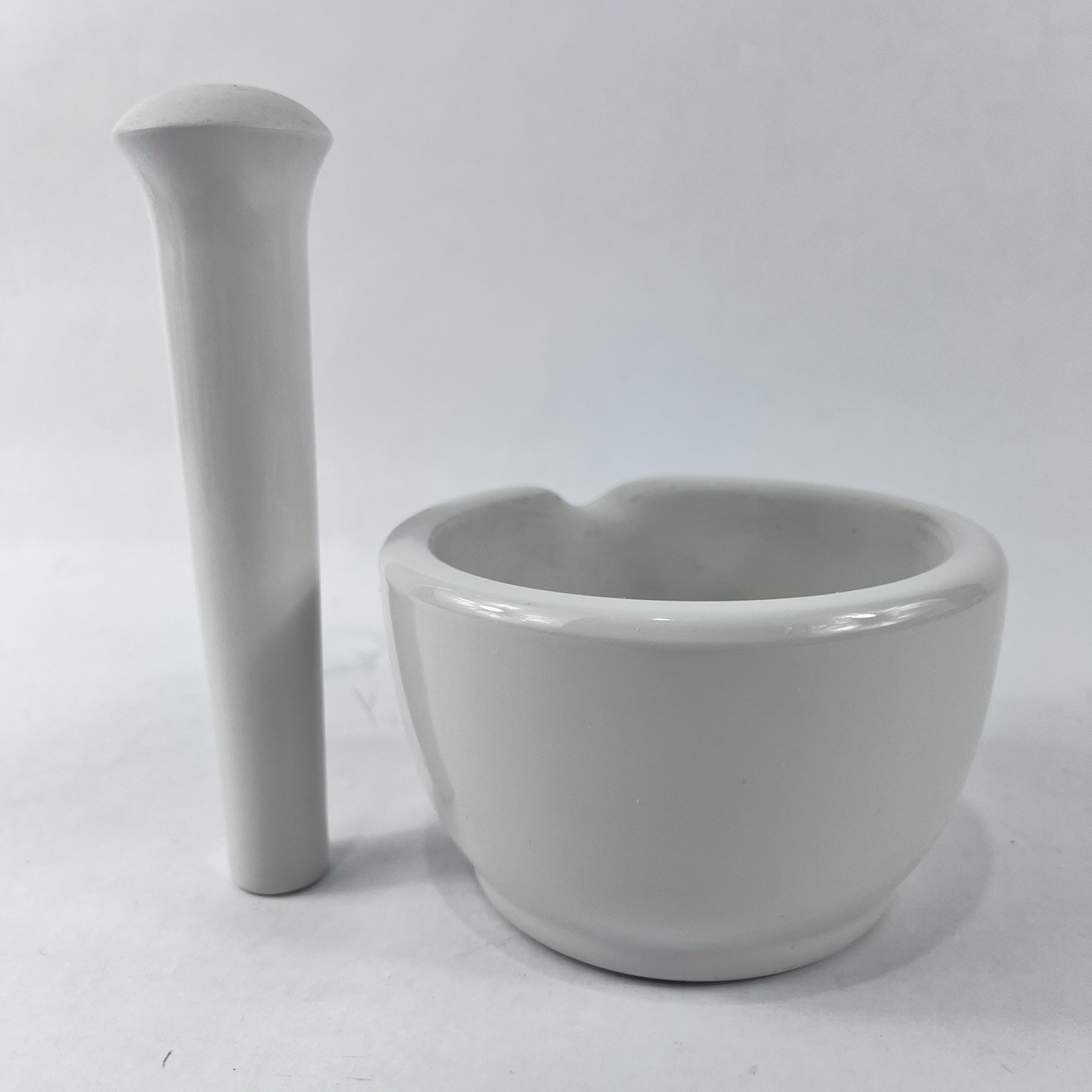 COORS Large White Porcelain Mortar & Pestle Set #5202 F41 #5203 F40 USA VINTAGE