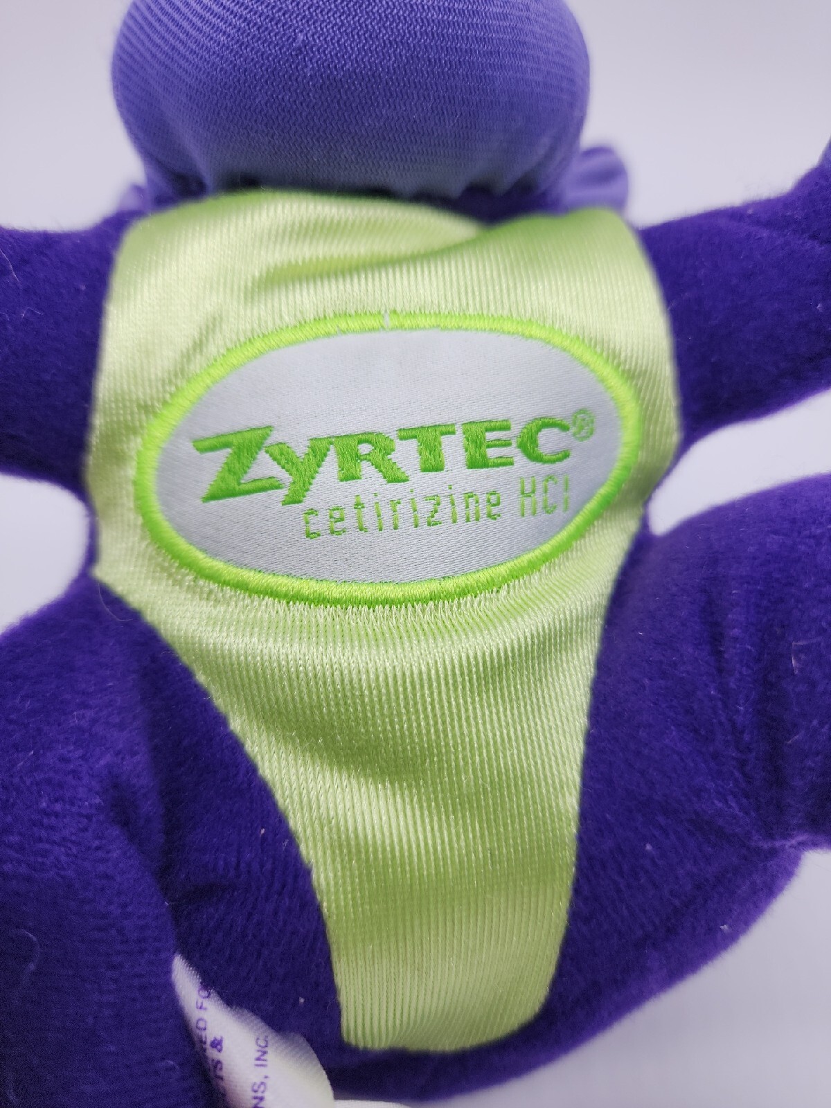 Zyrtec Purple Plush Gorilla 6″ Pharmaceutical Advertising Plush