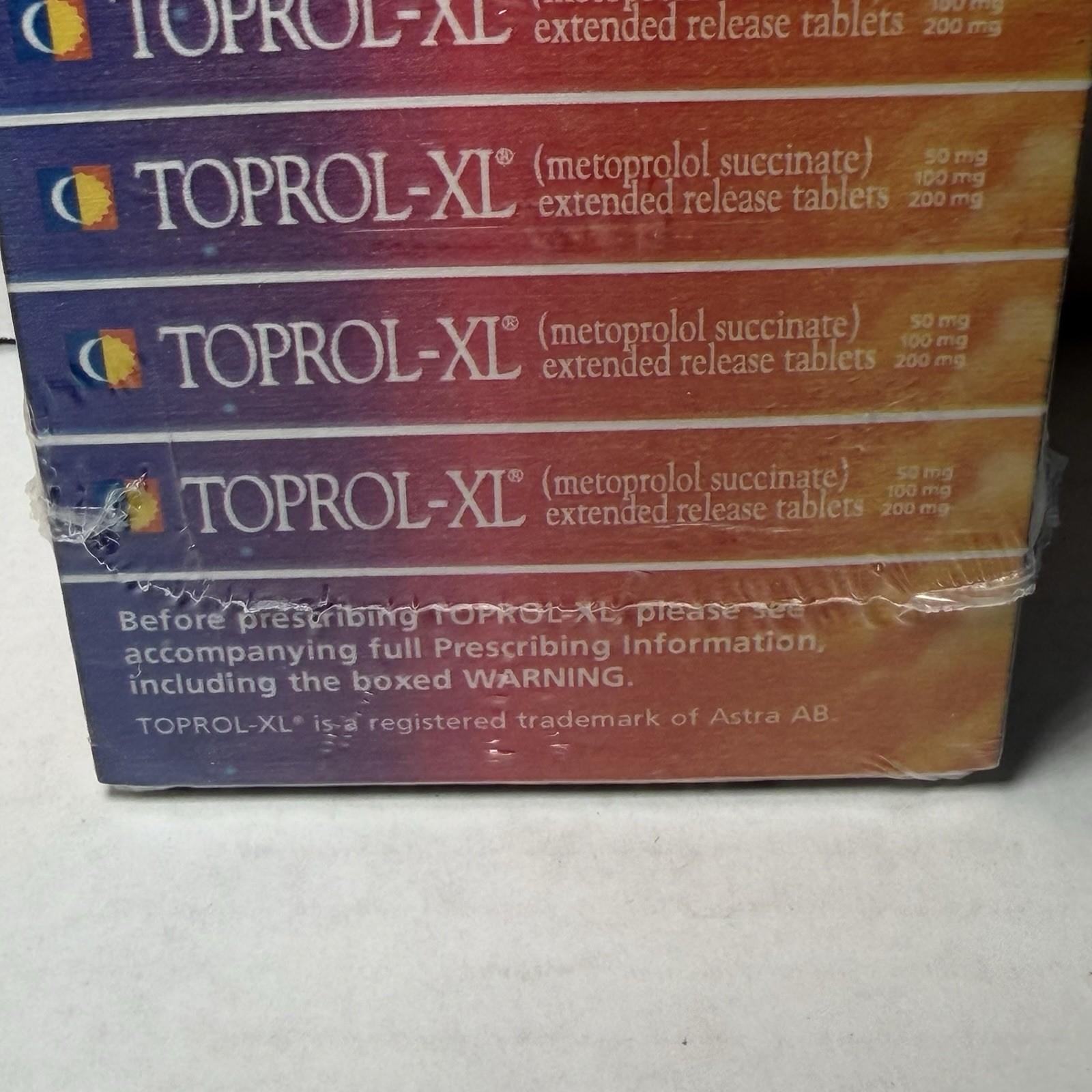 Toprol – XL Set of 5 Pharmaceutical Drug Rep Advertising NOTE Cubes Notepad LOT