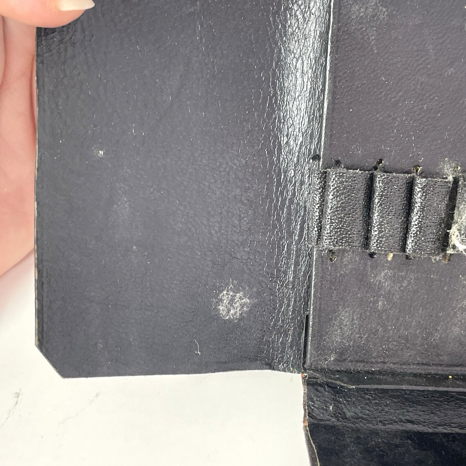 EMPTY Antique Leather Physician’s Folding Wallet Case – Vintage Medical Field