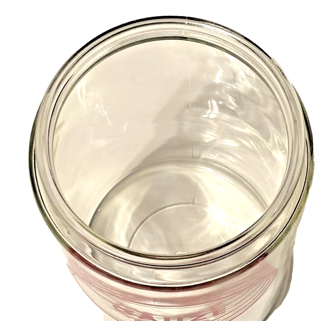 MERCO Gauze Glass Medical Apothecary Glass Jar with Lid 7.5″ Vintage READ / SEE*