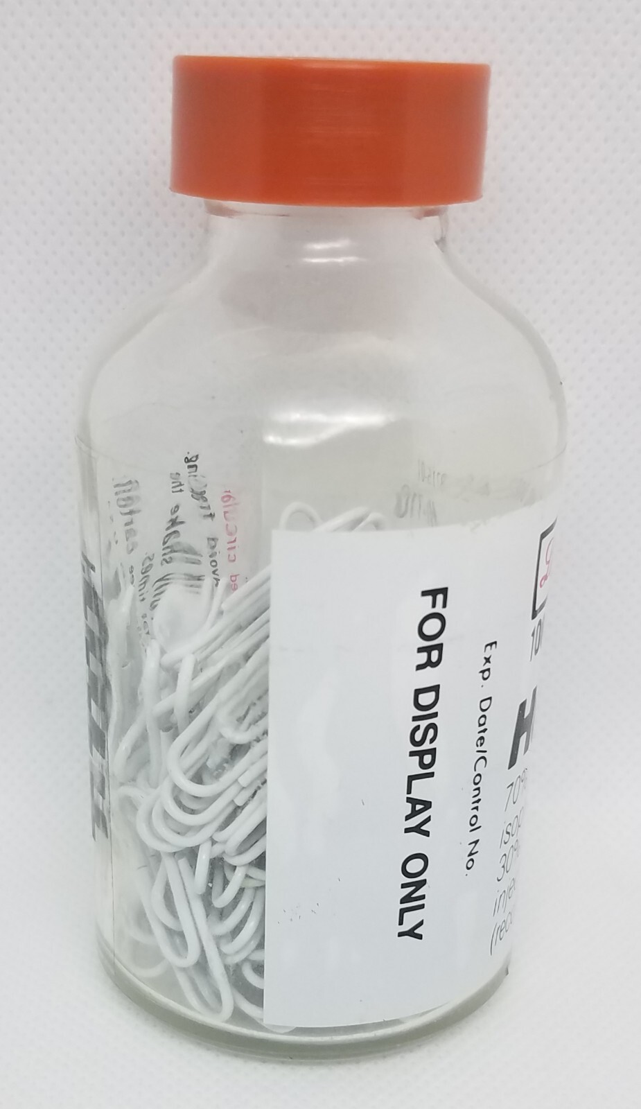 Lilly Humulin Insulin Glass Magnetic Paper Clip Holder Pharma Drug Advertising