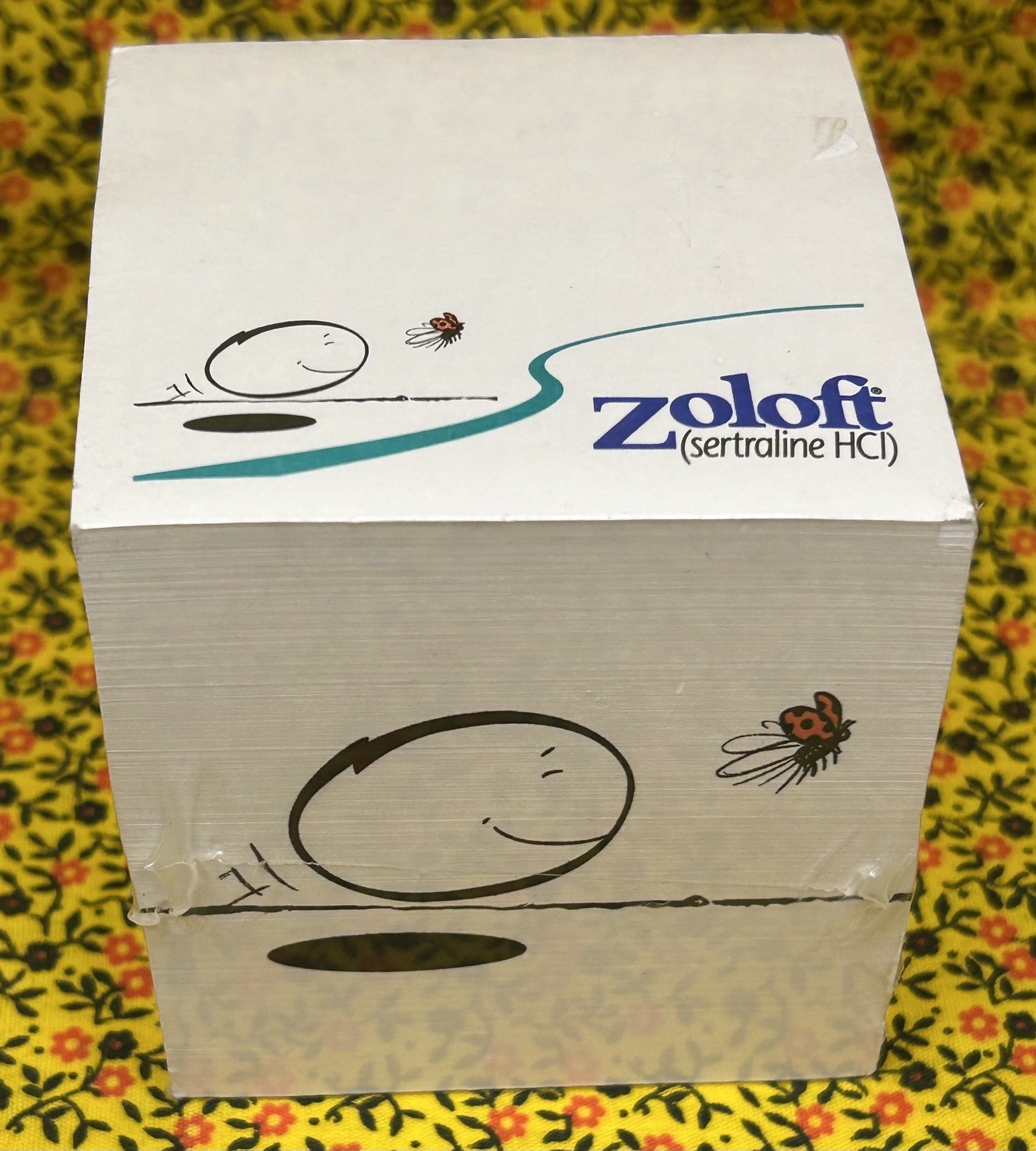 Zoloft Post It Notes Pharmaceutical Rep Advertising Promo NIP 2003