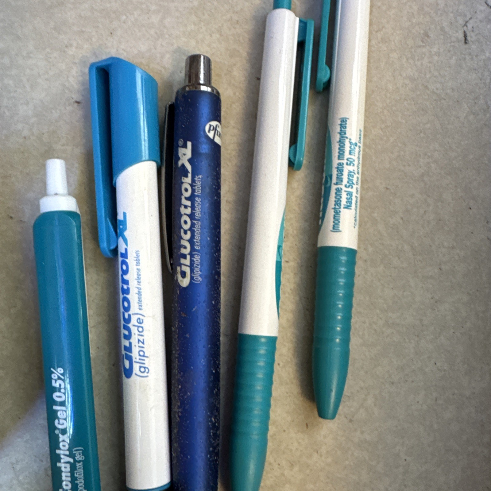 Lot 18 Big Pharma Vintage Drug Rep Pens & Pads Zoloft Brand Promo Lipitor Paxil