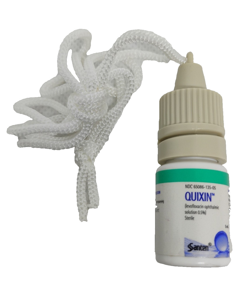 Quixin Sterile Solution Bottle Pharmaceutical Drug Rep Advertising Necklace