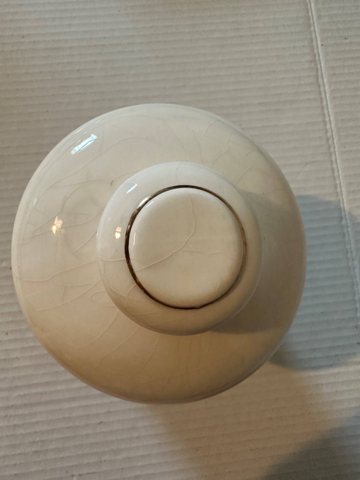 VINTAGE CERAMIC APOTHECARY JAR WITH LID- “T. J. BATIE’S TITRALAC”