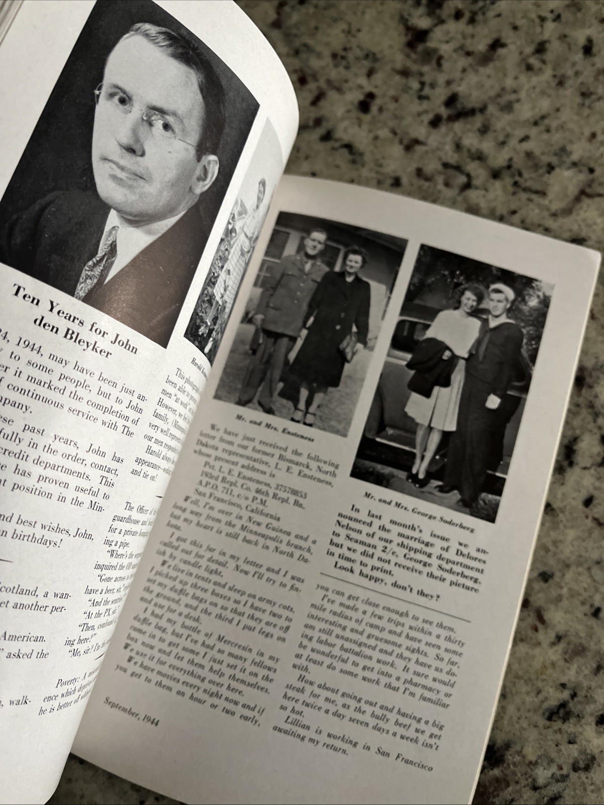 Vintage 1944 WWII Upjohn Pharmaceuticals Employee Magazine Vitamin Store Display