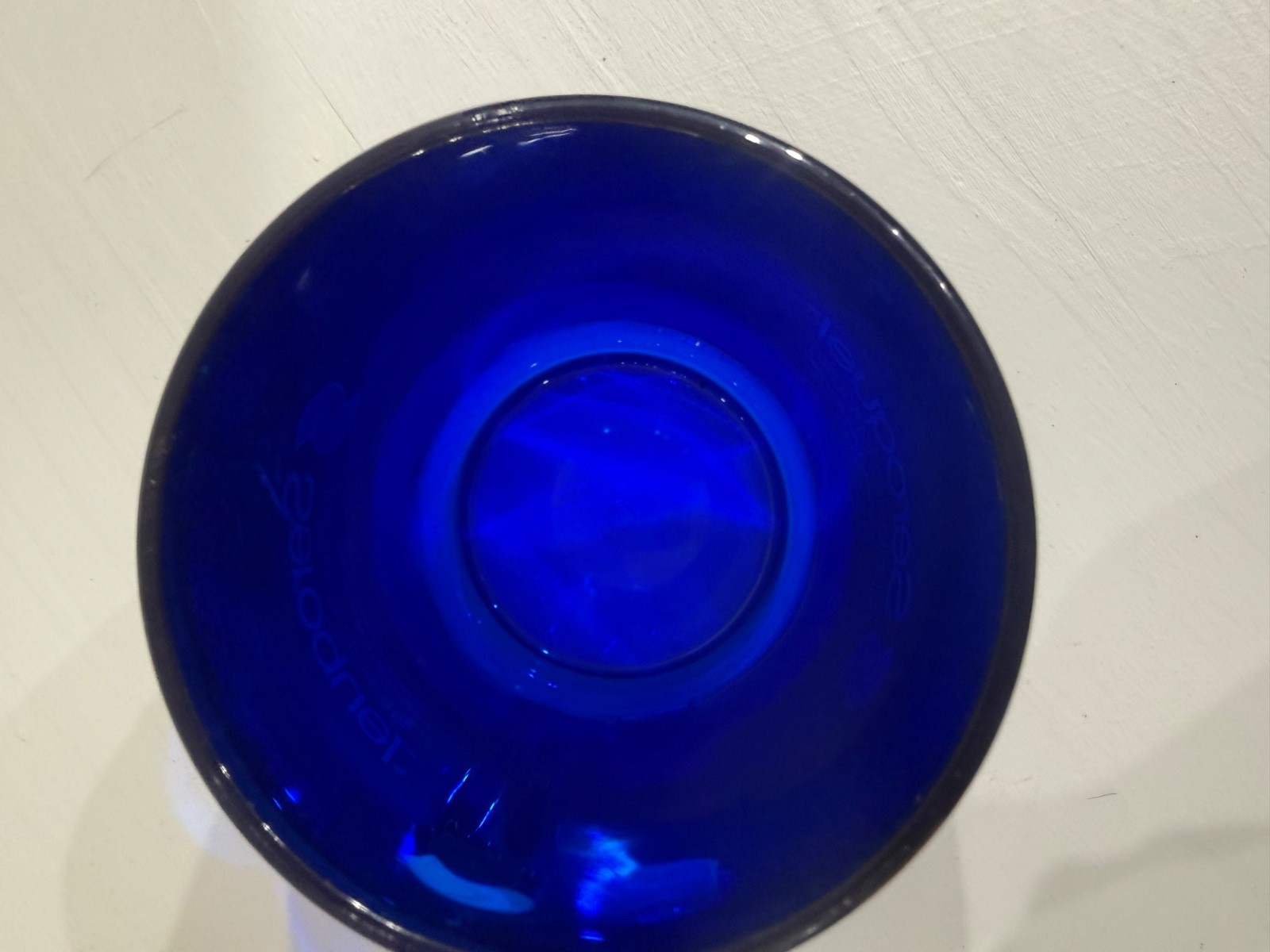 RARE Cobalt Blue Mug Seroquel Pharmaceutical Sales Rep Promotional Heavy Acrylic