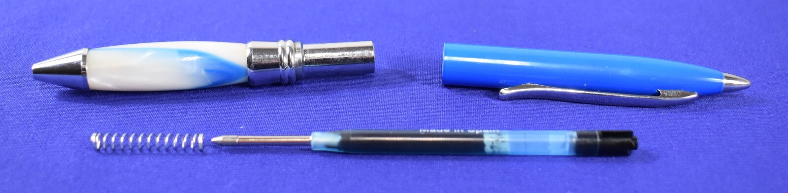 Blue Marbled Viagra Drug Rep Pharmaceutical Promo Advertising Metal Pen #4913