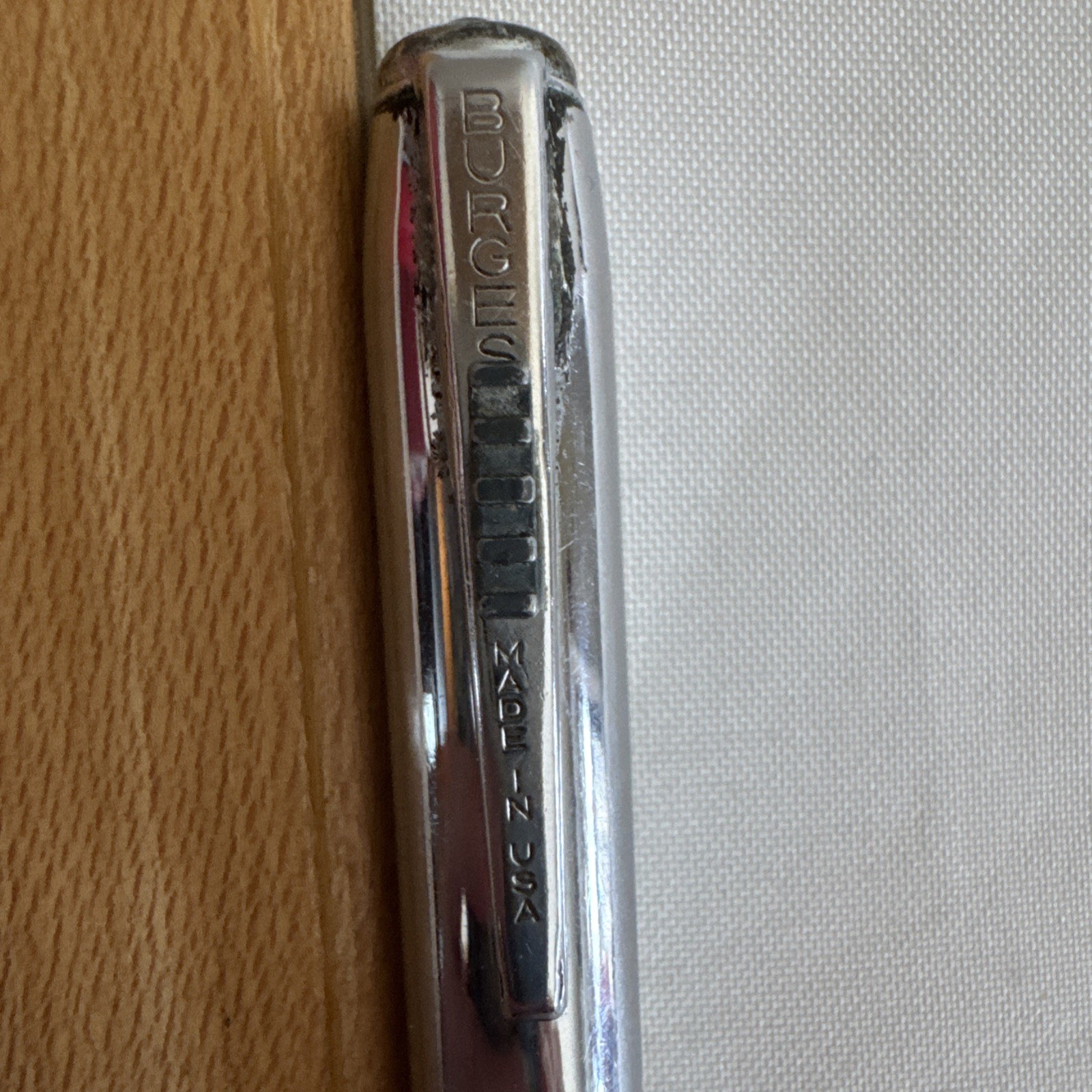 Vtg Burgess USA Doctor Optometrist 5” Chrome Pen Light Parts Only
