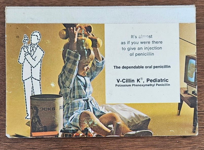 Lilly Note Pad Pharmaceutical Promotional for V-Cillin K Pediatric Penicillin