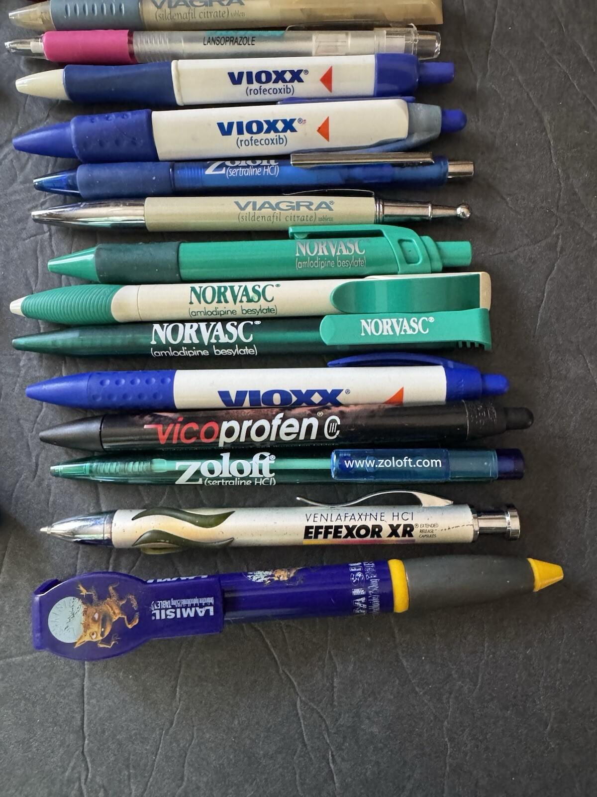 Pharmaceutical Rep Pen Lot Viagra, Zoloft, Lipitor, Prevacid And More