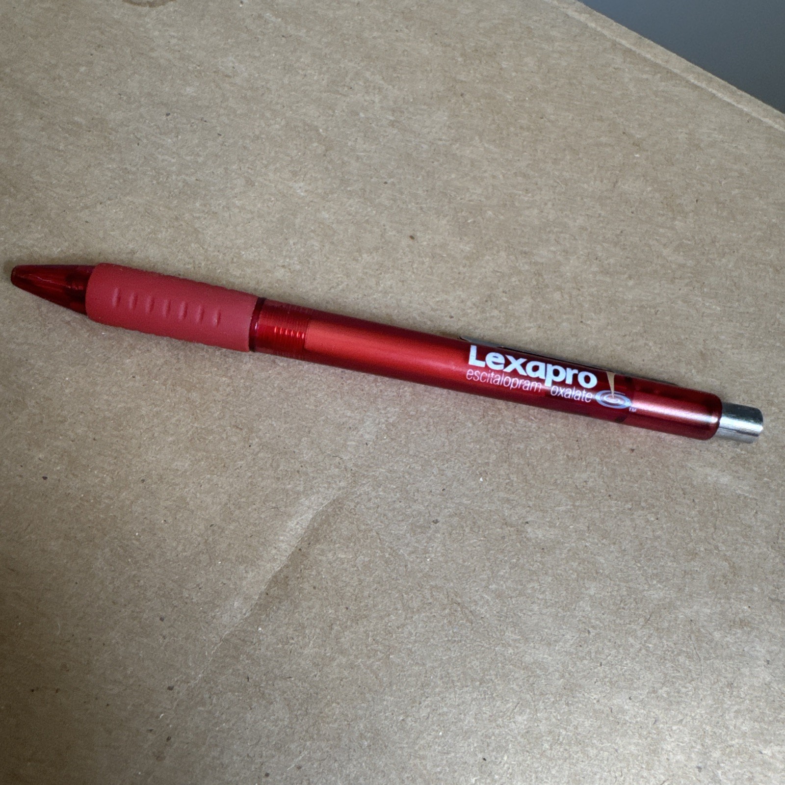 Pharmaceutical Drug Rep Vintage Pen Lexapro Metal & Plastic Black Ink