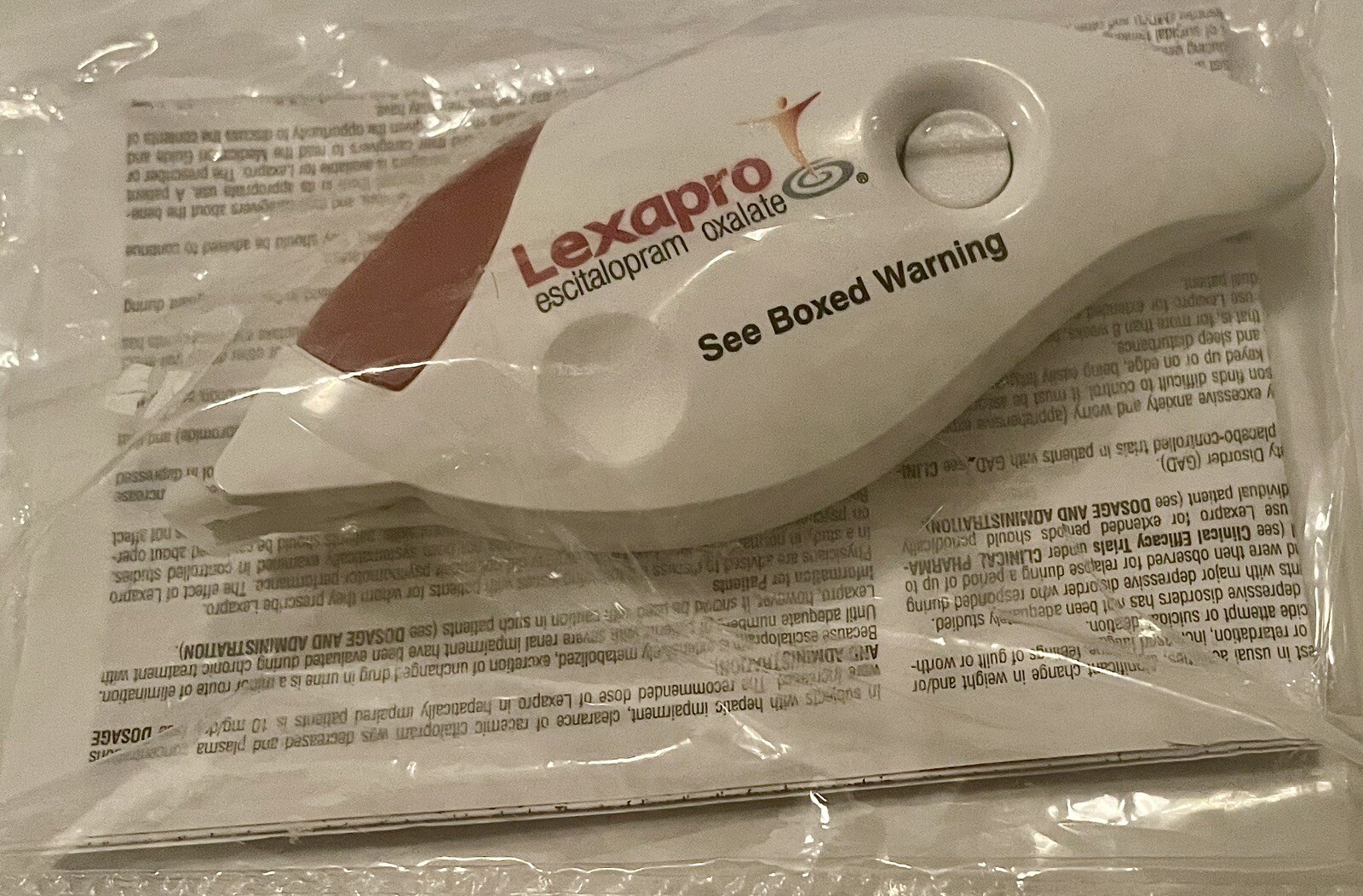 Lexapro Drug Rep Medical Logo Correct-O Tape New Sealed w Drug Info Insert