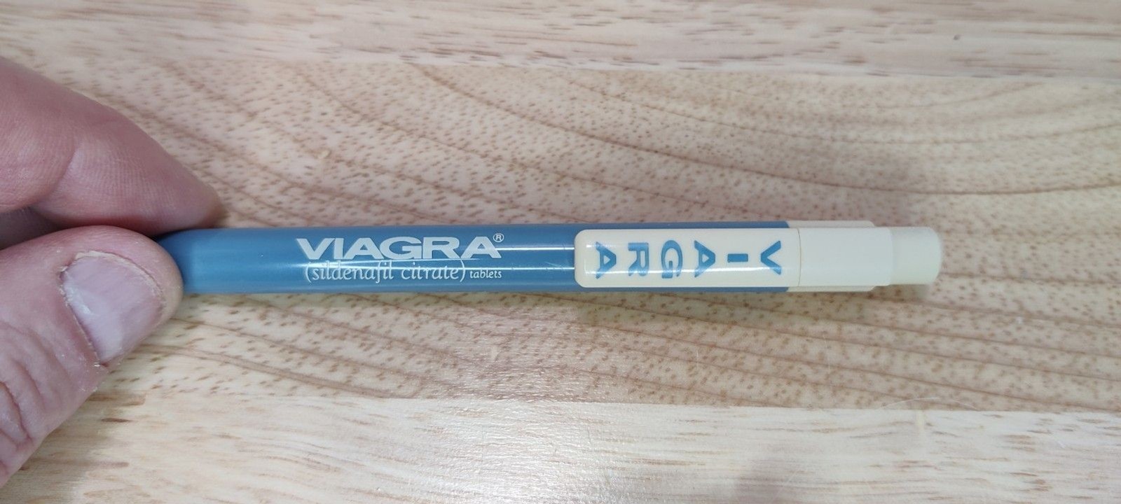 VTG Viagra Promo Ballpoint Pens Lot Of 2 Rep Advertising