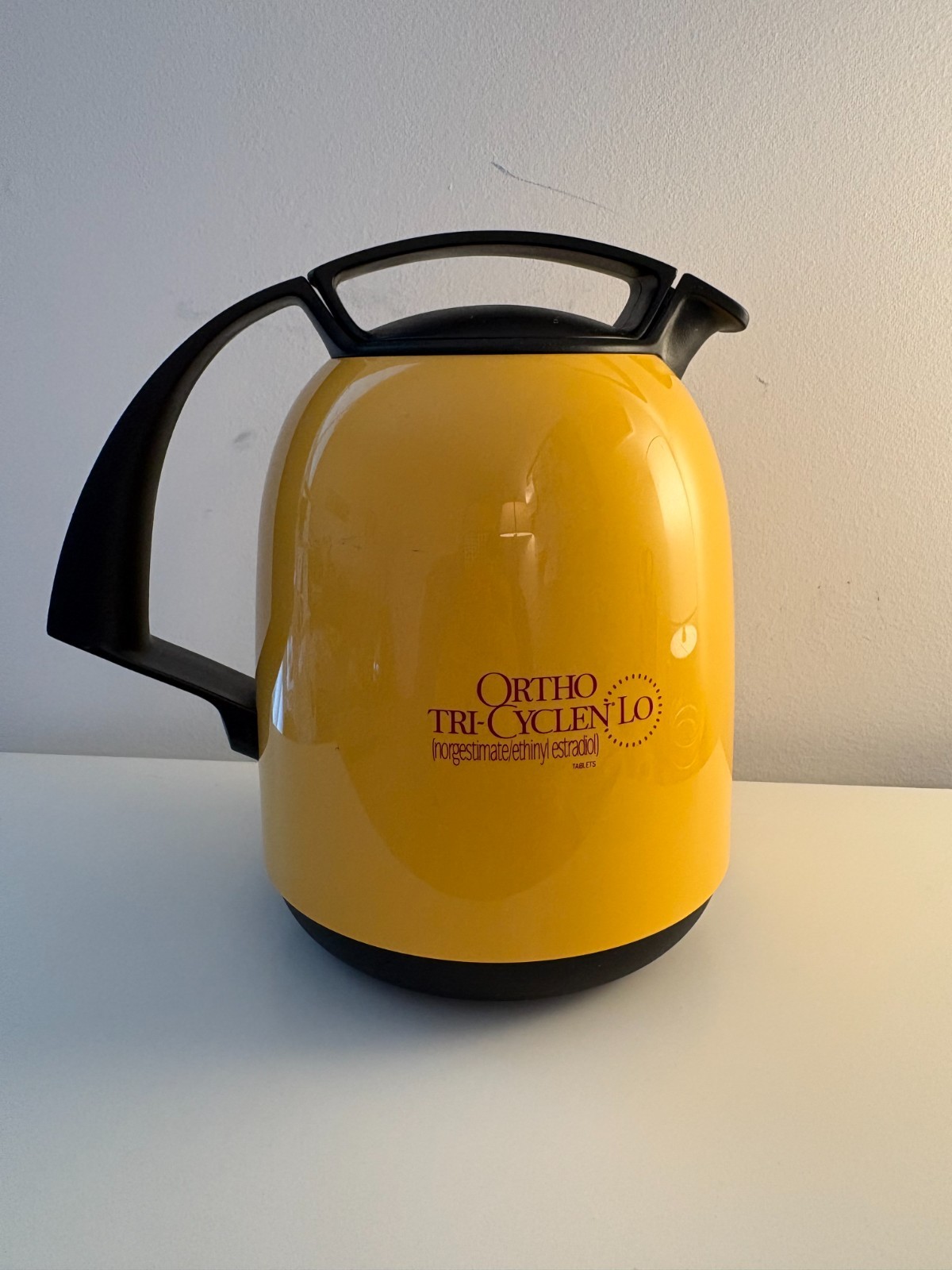 Drug Rep Merchandise Ortho Tri-Cyclen Lo Ortho McNeil Thermos Carafe Brand Pharm