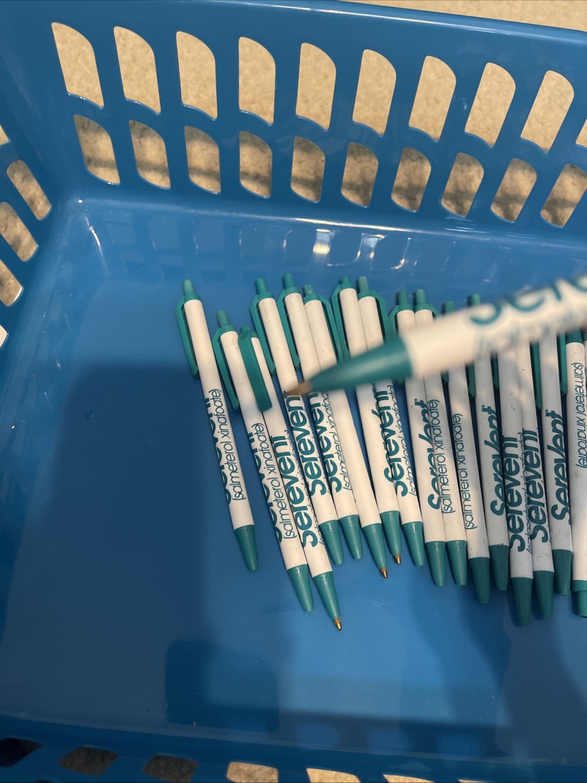 VTG Serevent Drug Rep Pen Collectible Plastic Advertisement BIC Lot Of 22