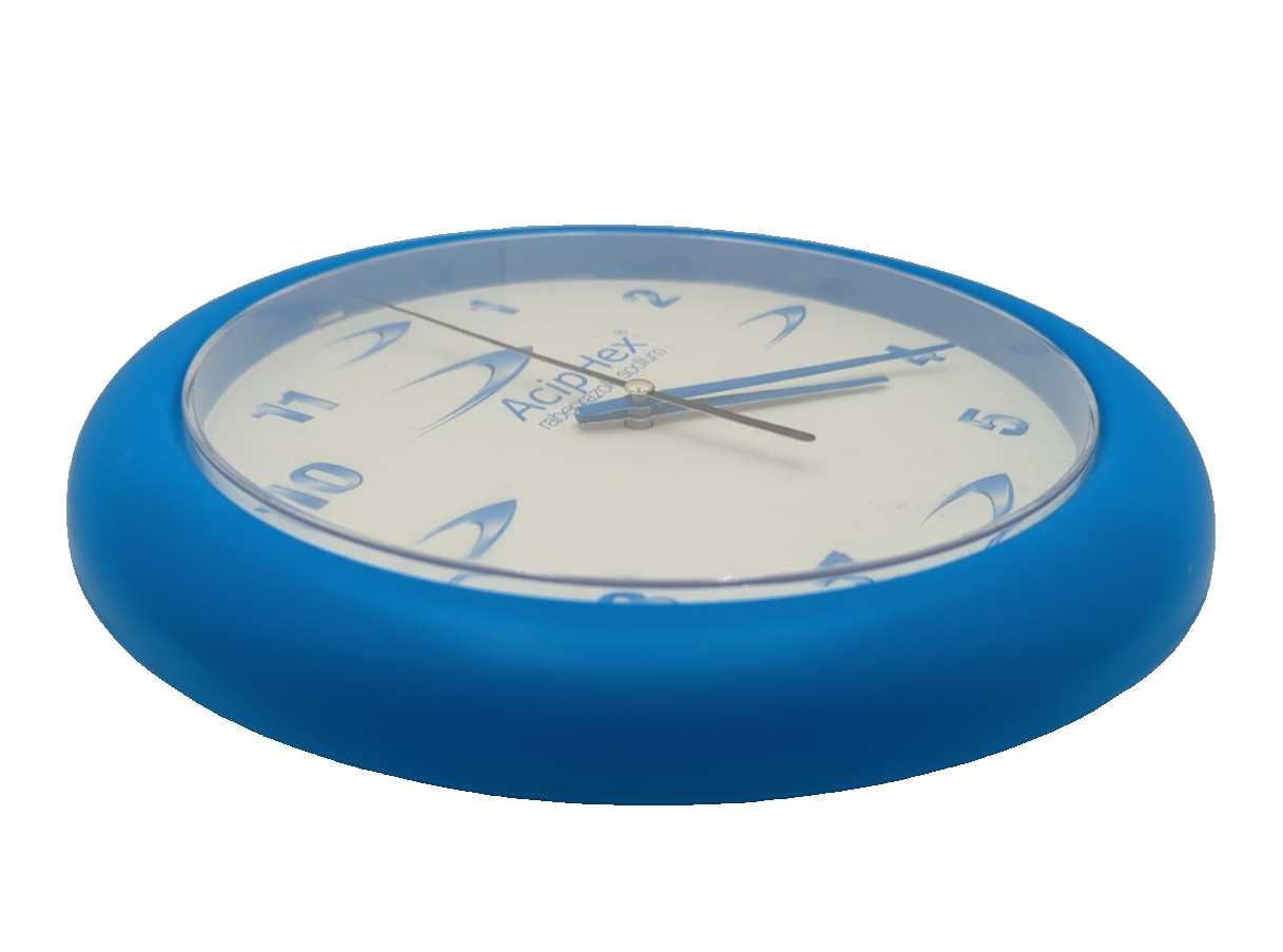 Pharmaceutical Drug Rep AcipHex 10″ Promo Wall Clock Doctors Office Works!