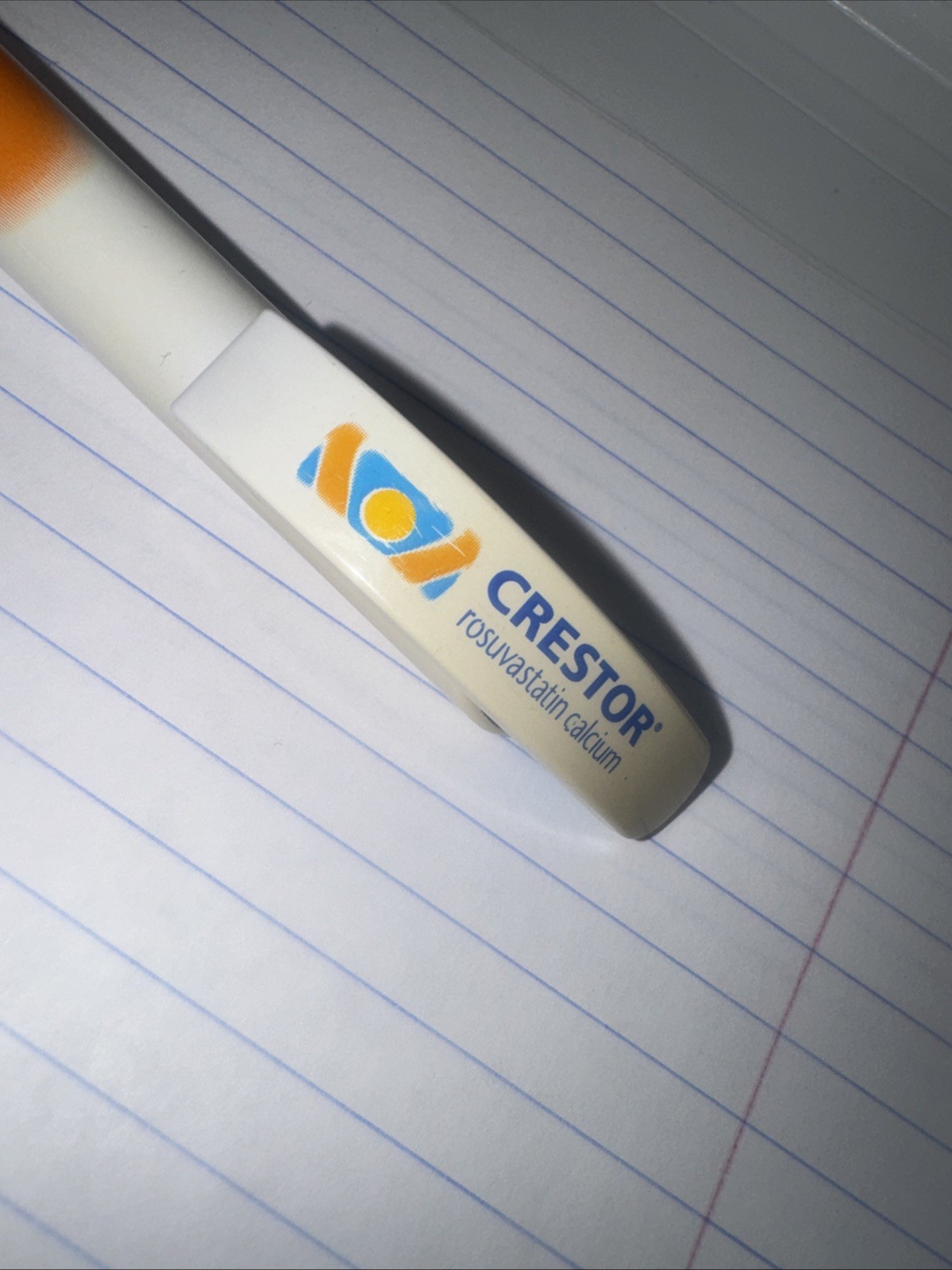 Crestor Plastic PEN Drug Rep Pharmaceutical Promo Medical Advertising Black Ink