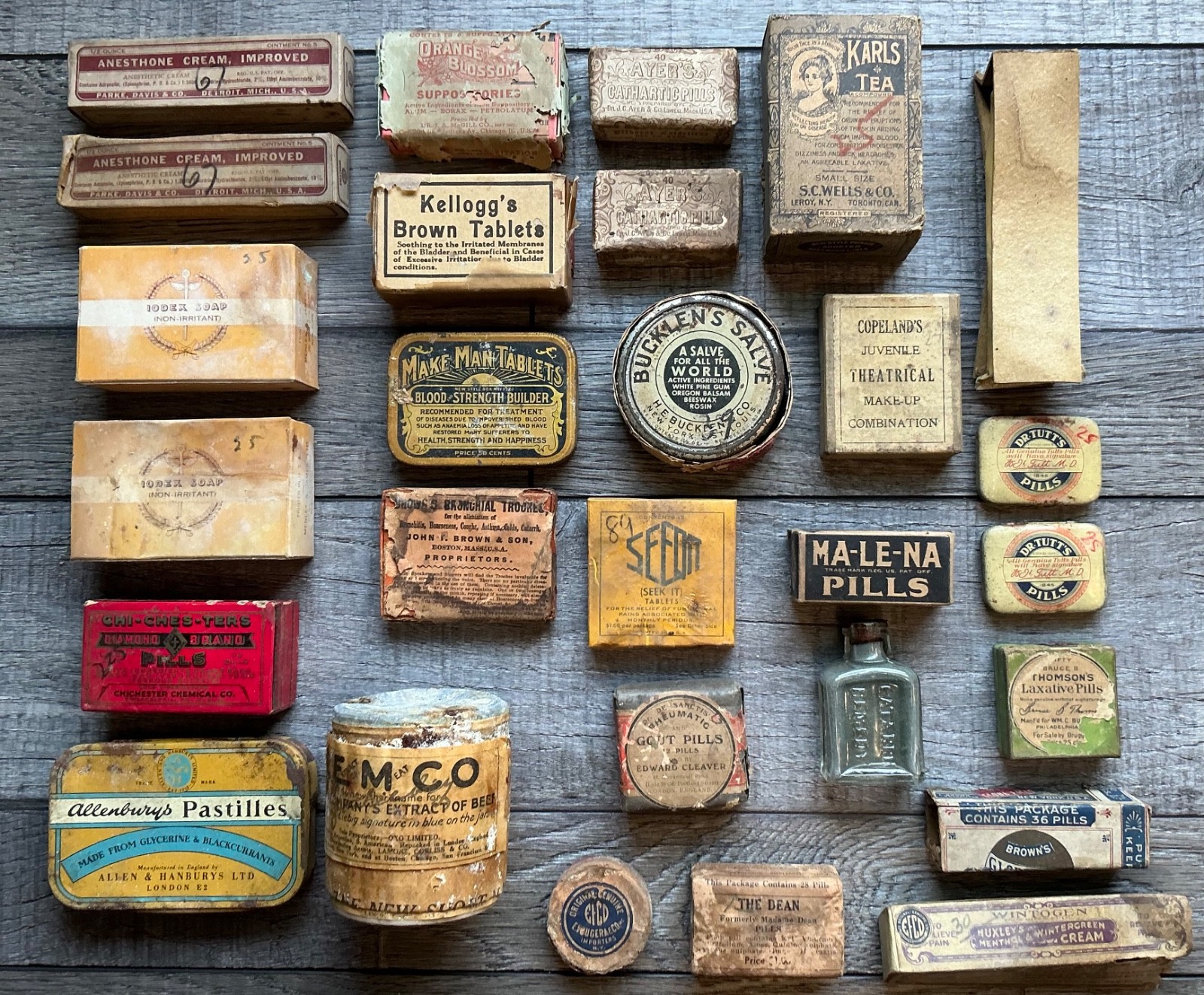 Apothecary Pharmaceutical Medicine Bottles & Misc Never Open (Lot of 28) New