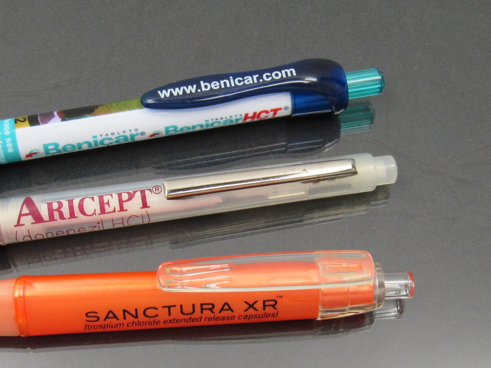 Benicar Aricept Sanctura PENS Drug Rep Pharmaceutical Promo Advertising Lot of 3