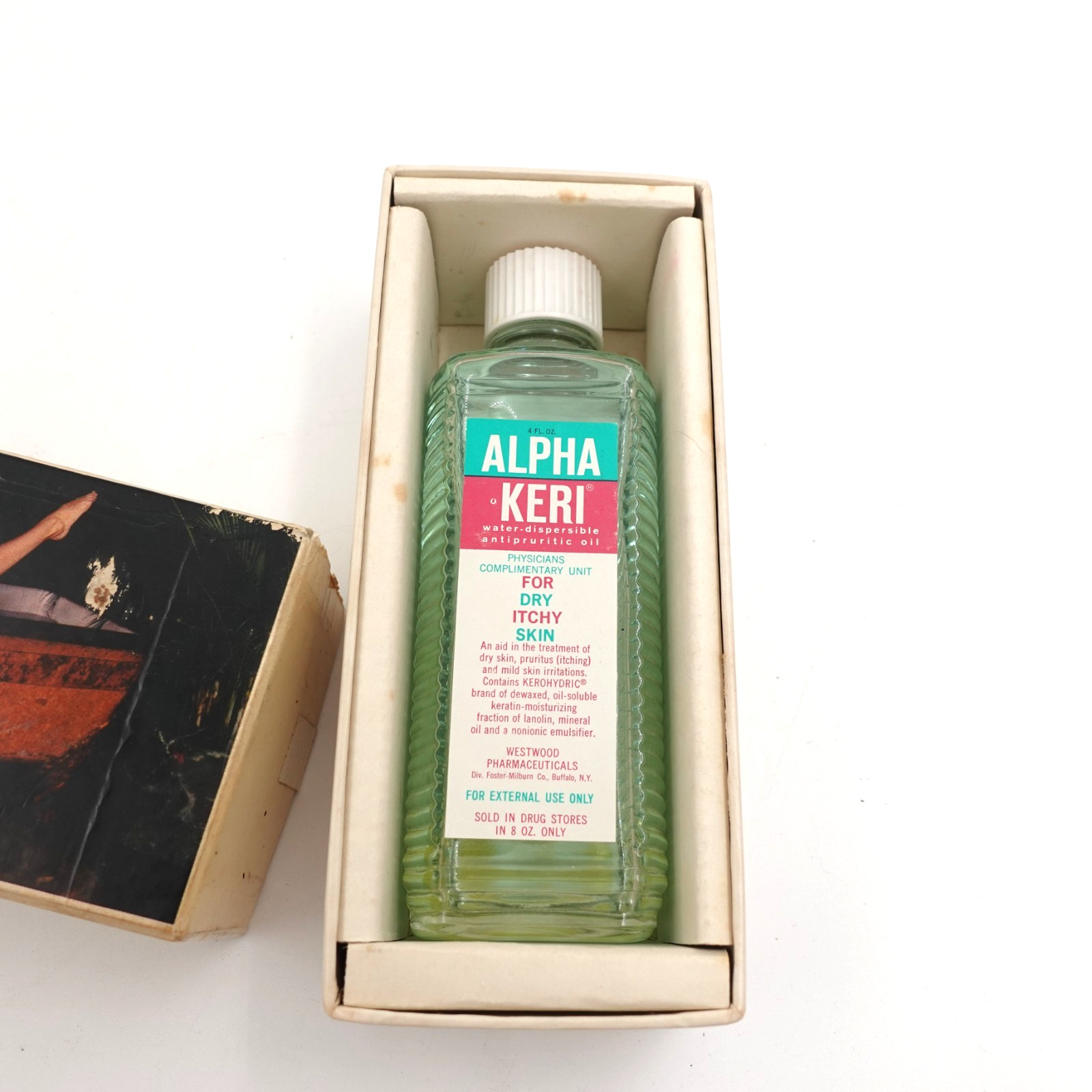 Vtg Pharmaceutical Sample Alpha Keri Complimentary Bottle w Box Westwood NOS