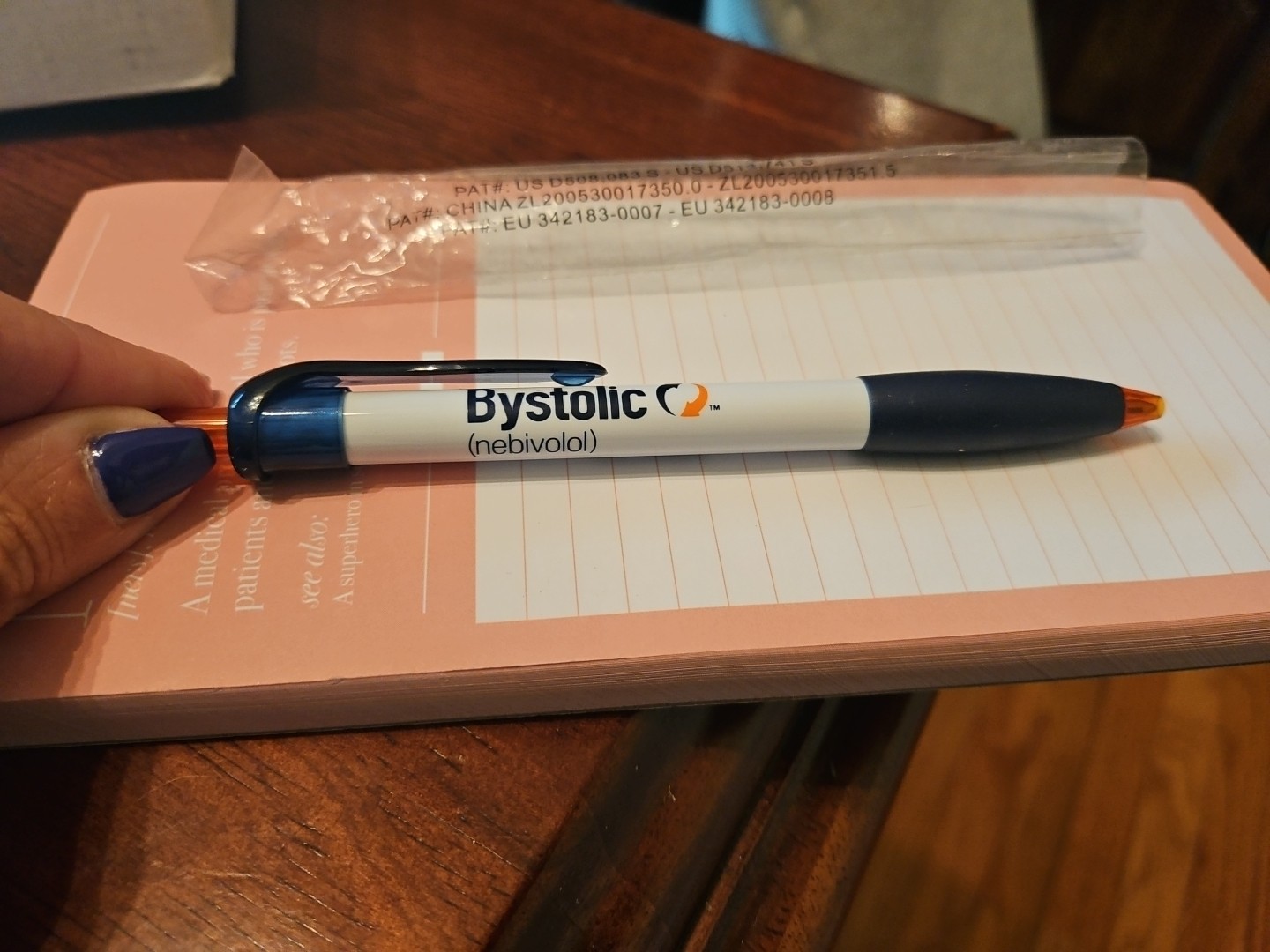 Bystolic Pharmaceutical Metal Pen with Pocket Clip Doctor’s Rep