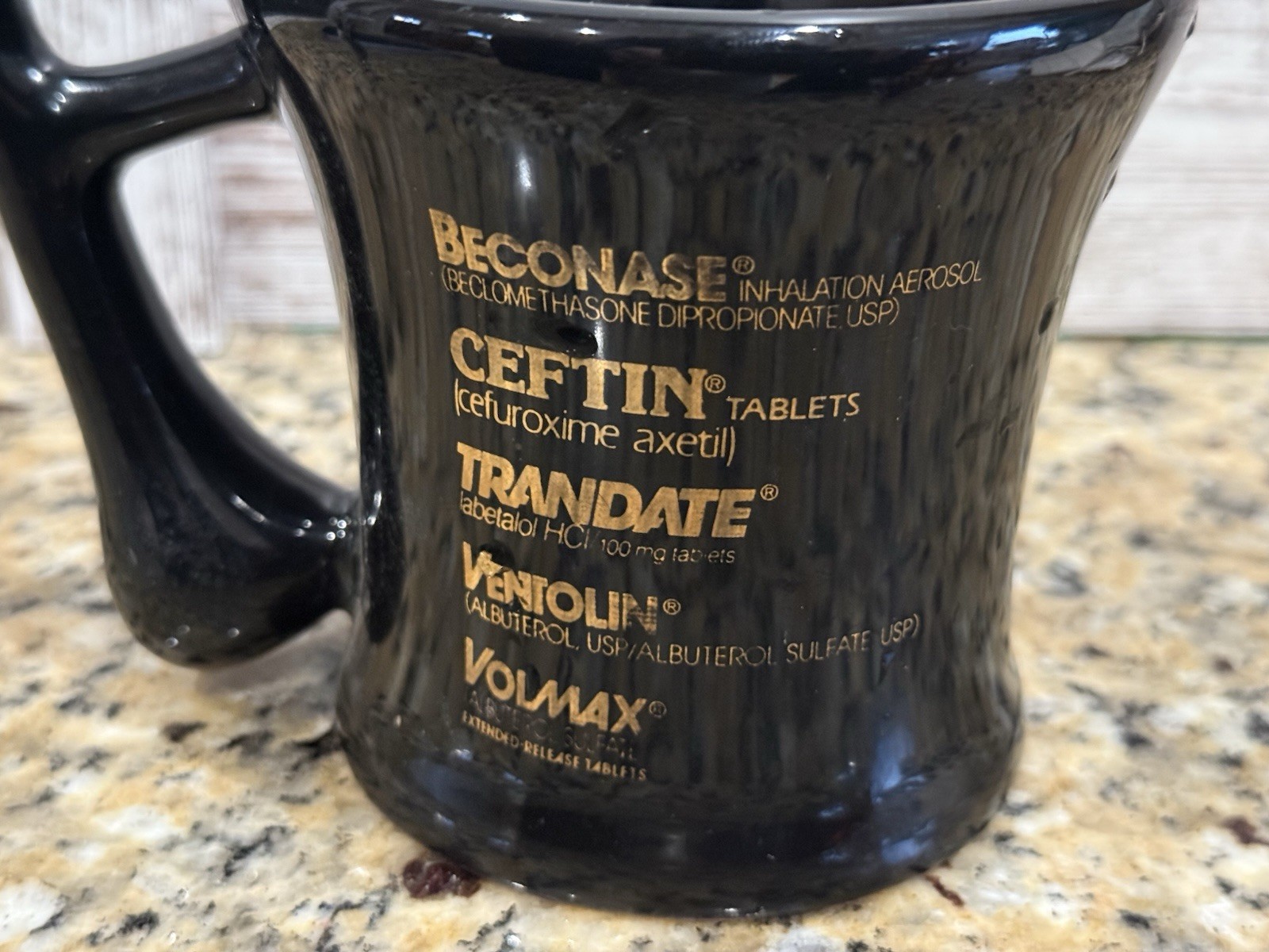Pride In Pharmacy Mortar And Pestle Look 12 oz Coffee Mug Allen & Hanburys