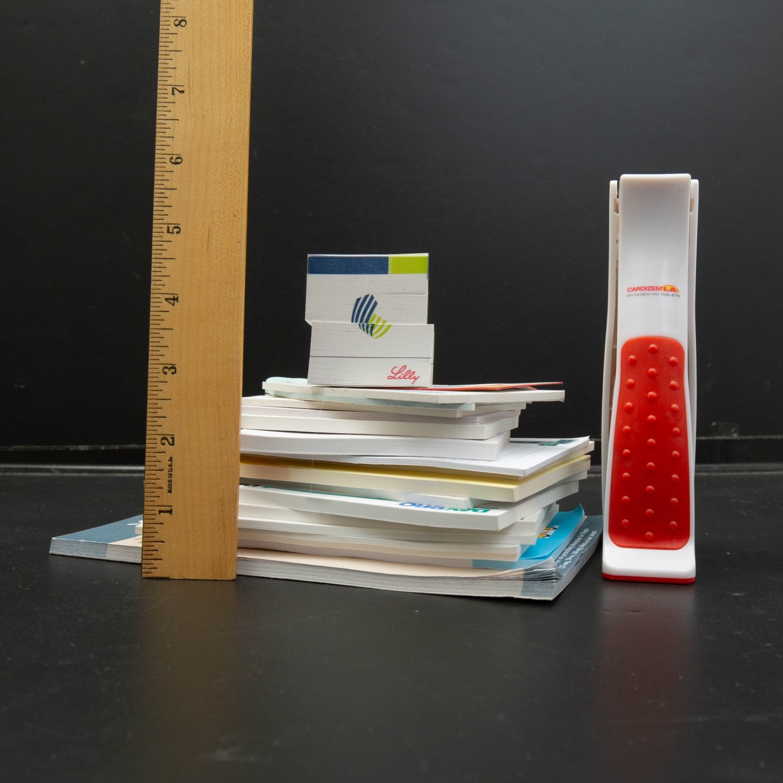 Drug Rep Pharmaceutical Partial Sticky Notes Stapler Pharma Lot Vtg