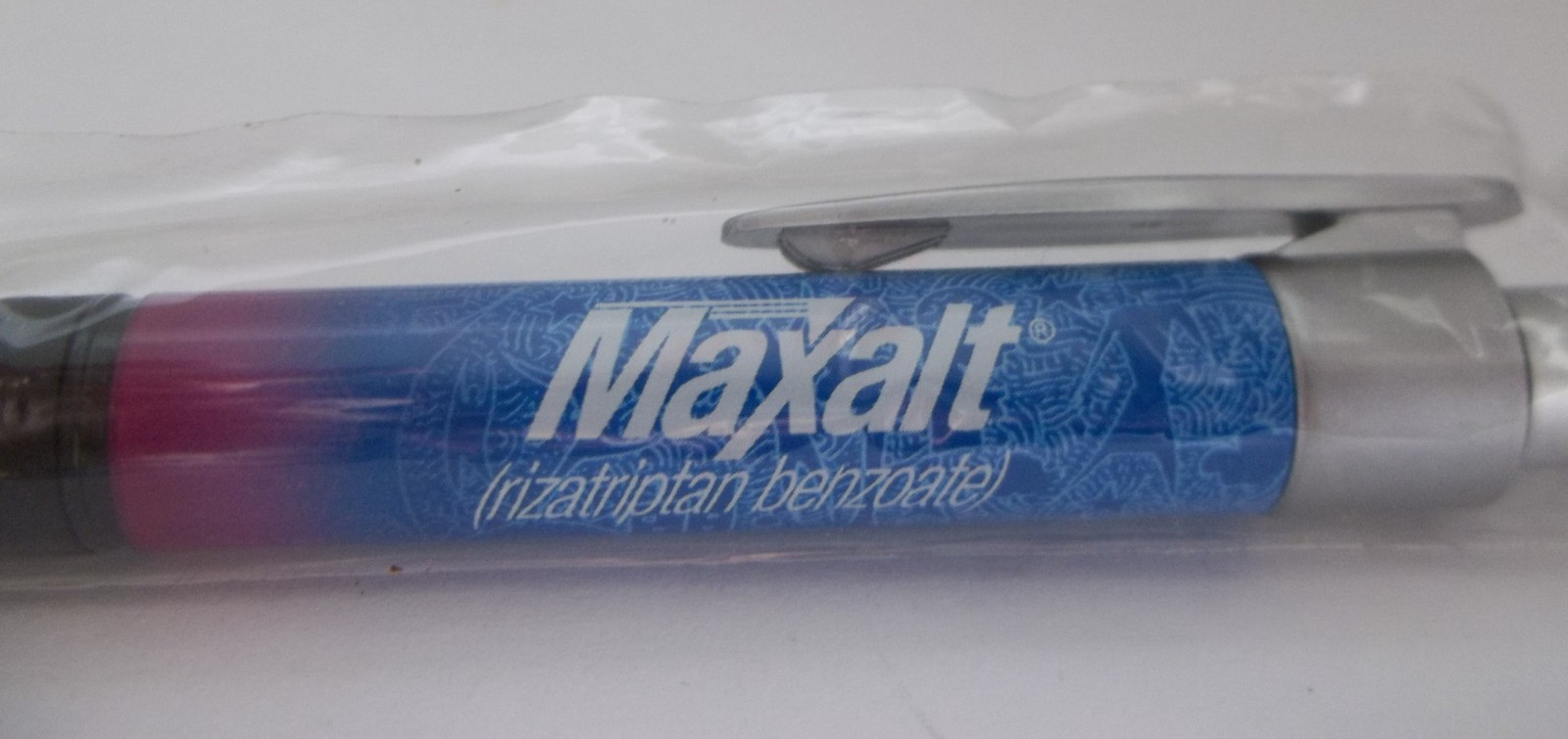 Promotional Pharma Pen NOS – Mixed Metal/Plastic Medium Weight – MAXALT