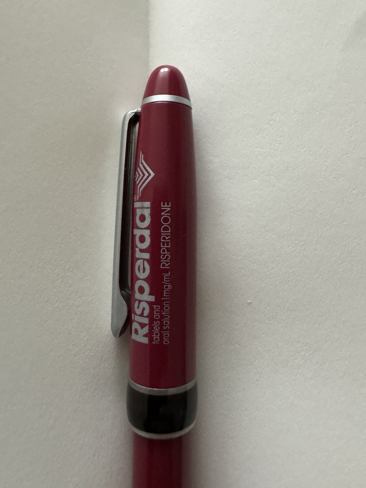 Risperdal Risperidone Drug Pharmaceutical Promo Advertising Heavy Metal Pen