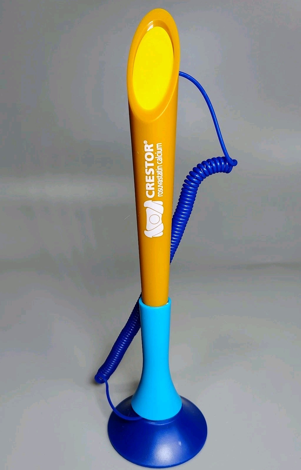 Vtg Crestor Pen w/ Spring Cord and Stand Pharmaceutical Pharm Rep Holder *READ*