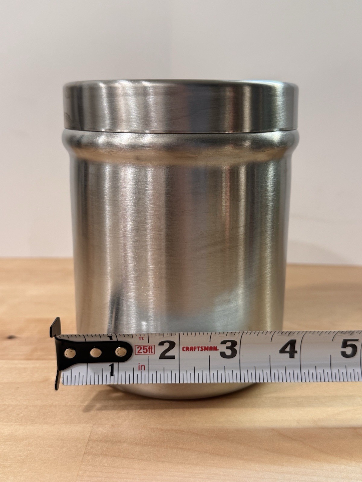 Vollrath stainless steel canister model 88010 Heavy duty Storage Container 5×4