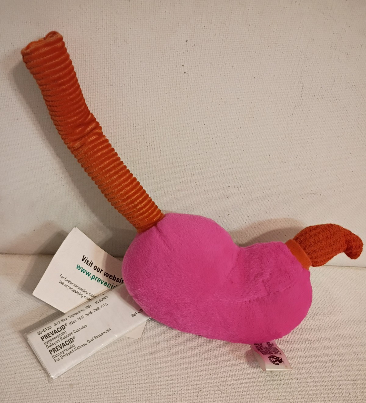 Prevacid Stomach 6” Plush Pharmaceutical Rep Collectible Plush W Original Tags