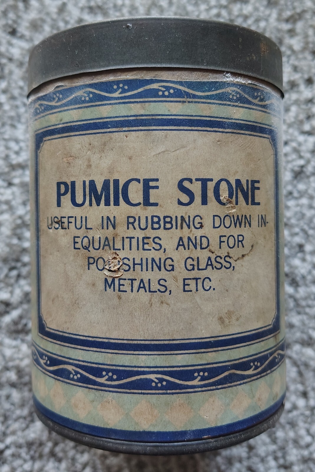 🗽 VINTAGE HI-TEST LABORATORIES PUMICE STONE