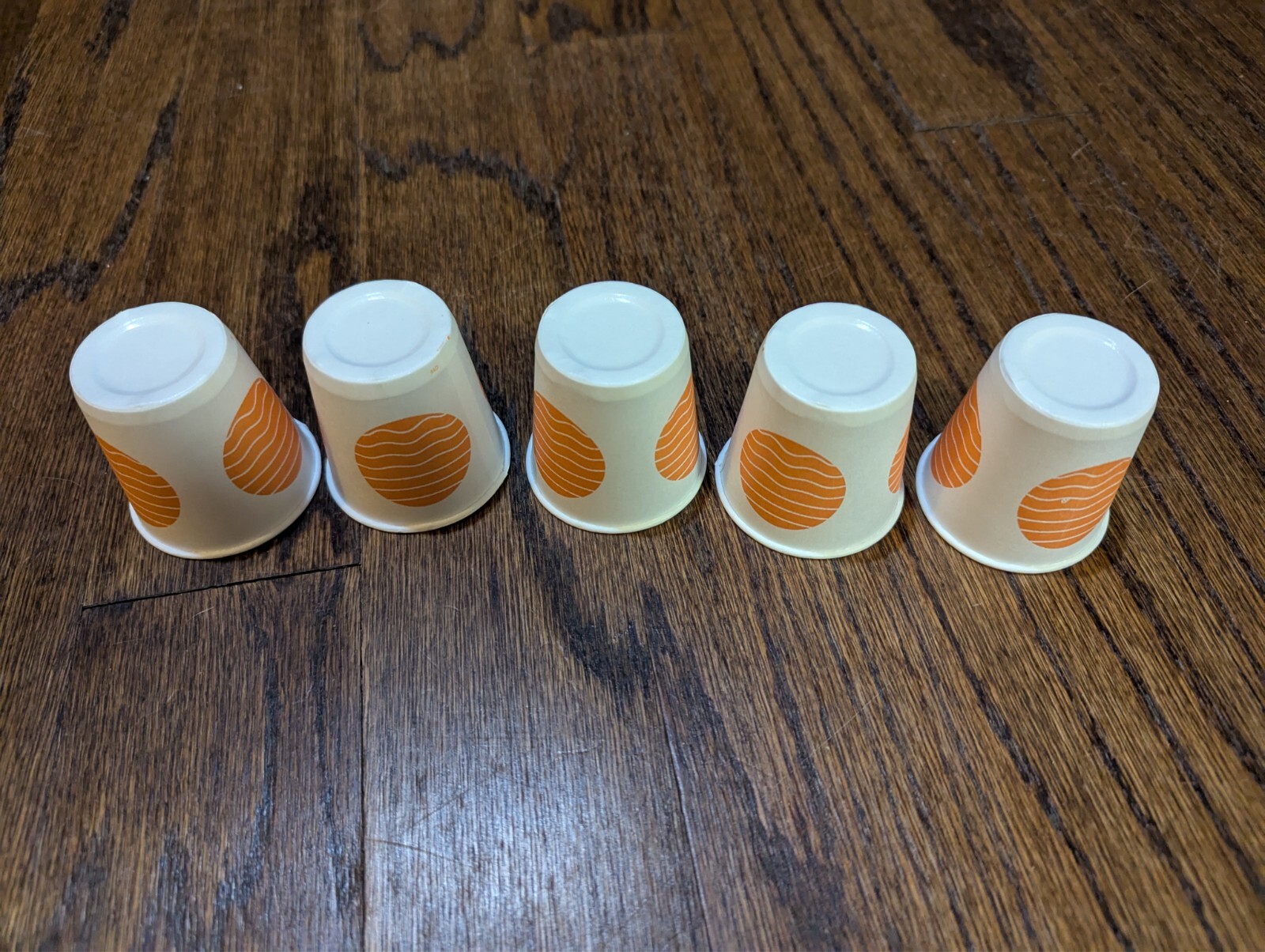Vtg Prozac logo 5 PAPER CUPS Pharmaceutical Drug Rep Promo Advertising